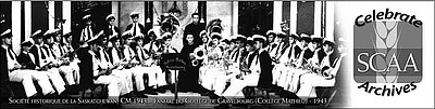 Société historique de la Saskatchewan CM.1943 - Fanfare du Collège de Gravelbourg (Collège Mathieu) - 1943