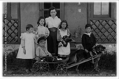 Wolseley Heritage Foundation Archives WHFA-EL-0009 - Ellisboro-Trevordale private school of Miss Oliver - ca. 1890